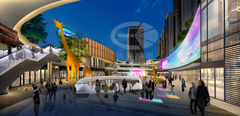 商業綜合體燈光照明設計效果圖